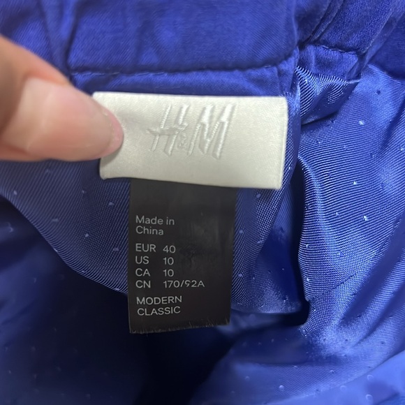 H&M DRESS, SIZE: US 10, BLUE - Picture 3 of 3